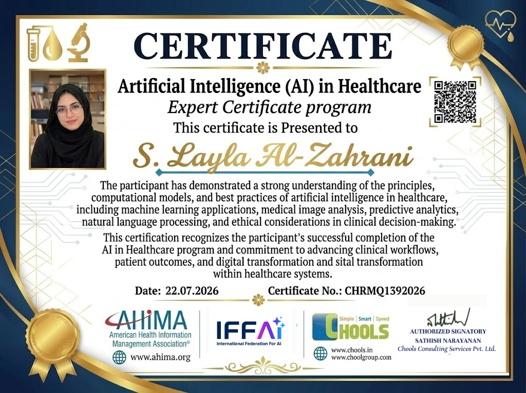 Healthcare and Pharma Program Certificate